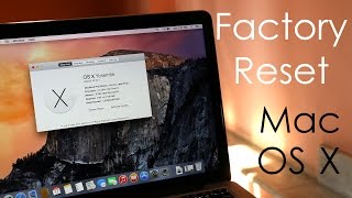 How to  Factory Reset  Hard Reset your MacBook OS X Yosemite [upl. by Nohsreg]