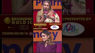 Dhees Mothers Heartfelt Speech on Stage❤️ dhee behindwoods behindwoodsgoldicons2024 [upl. by Rothstein257]