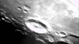 Moon crater Langrenus  located Mare Fecunditatis closeup [upl. by Annahael245]