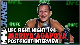 Mariya Agapova unloads on btch Maryna Moroz for sabotage  UFCVegas39 postfight interview [upl. by Emmaline395]