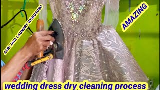 HOW TO DRY CLEANING BRIDAL DRESS [upl. by Bernadine284]