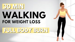 🔥30 Min STEADY STATE WALKING for WEIGHT LOSS🔥ALL STANDING🔥NO JUMPING🔥KNEE FRIENDLY🔥LISS WORKOUT🔥 [upl. by Selrahcnhoj]