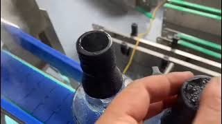 Automatic whisky bottle cap sleeve labeling machine sleeving labeling for caps  CHAOXIAN PACKING [upl. by Margaretta]