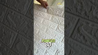 Pasar de paredes Feas a bonitas y elegantes con Paneles 3D Adhesivos [upl. by Norted]