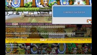 Maplestory GM Hacked today by ECKO OMG ECKO STRIKES AGAIN [upl. by Nivac]