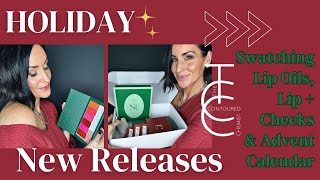 Holiday New Releases 2024 from Seint  Advent Calendar Shadows Lip  Cheeks Lip Oils amp Swatches [upl. by Hsoj]