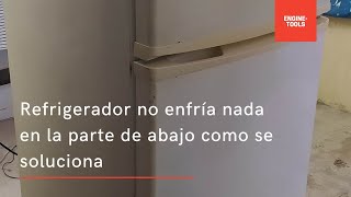 REFRIGERADOR whirlpool NO ENFRIA ABAJO falla de ventilador [upl. by Aibara]