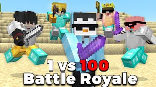 1 vs 100 Players Simulate Minecraft Manhunt [upl. by Whyte]