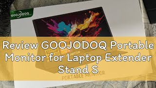 Review GOOJODOQ Portable Monitor for Laptop Extender Stand Speaker Ps4 Phone PC Android Switch Macb [upl. by Elak]