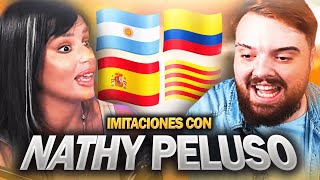 IMITANDO ACENTOS CON NATHY PELUSO Y COSCU [upl. by Tamra729]