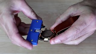 How to change the battery of a screw on back cover watch MVMT Voyager [upl. by Filahk]