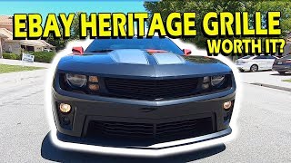 Camaro Heritage Grille Install eBay amp Misc ZL1 Parts [upl. by Ecidnarb]