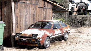 Rebuilding Toyota Sprinter Trueno Forza Horizon 5 Logitech G29 Gameplay [upl. by Hayilaa]