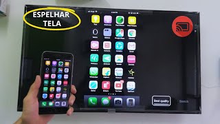 Como Espelhar a Tela do Celular na TV Passo a Passo [upl. by Milde]