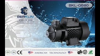 BOMBA DE AGUA PERIFERICA MARCA BERKLIN TANQUE [upl. by Ahsinrat682]