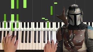 The Mandalorian Theme Piano Tutorial Lesson [upl. by Enelrac]