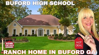 Check Out This Beautiful Ranch Home For Sale In Buford Georgia Zoned For Buford High School [upl. by Sirromed590]