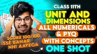 UNITS AND MEASUREMENT NUMERICALS CLASS 11 PHYSICS  UNIT AND DIMENSIONS QUESTIONS  PYQ PHYSICS 11 [upl. by Finnigan]