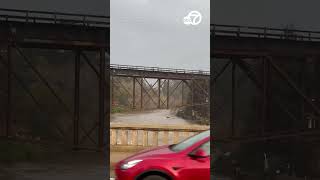 Large waves high tide wreaks havoc on CA beach town [upl. by Grunberg907]