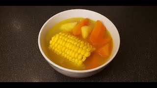 How to make Carrot Parsnip and Corn Soup 紅蘿蔔防風粟米湯 [upl. by Troyes]