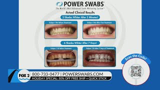 Power Swabs offers 50 off teethwhitening [upl. by Liddle]