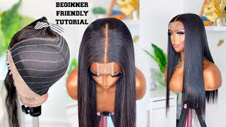 HOW TO DO THE 2X6 KIM K CLOSURE WIG  BEST CLOSURE WIG FOR MIDDLE PART LOVERS  Omoni Got Curls [upl. by Manly]