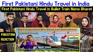 Reaction on First Pakistani Hindu Travel in Bullet Train Namo Bharat India [upl. by Upali]