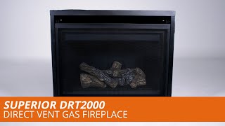 Superior DRT2000 Direct Vent Gas Fireplace [upl. by Mikaela858]