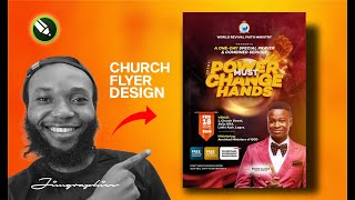 How to Design Amazing Church Flyer  CorelDraw Tutorial 2024 [upl. by Sherr]