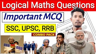 Logical Maths Question Live Test  Reasoning Questions Live  SSC Questions Revision  GK Question [upl. by Enom]