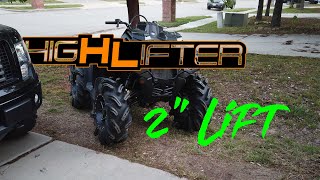 M2M GARAGE Episode 1  HIGHLIFTER 850 2 INCH LIFT KIT [upl. by Knick]