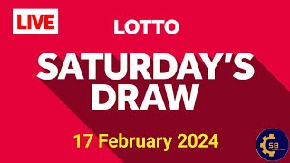 The National Lottery Lotto draw Result from Saturday 17 February 2024  Lotto Saturday Draw Live [upl. by Ovatsug]