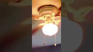 Flashing lights on the wobbly ceiling fan ceilingfan wobbling shorts music [upl. by Childers]