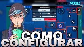 COMO CONFIGURAR A MELHOR HUD NO RAINBOW SIX MOBILE [upl. by Elleuqram]