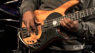 Victor Wooten gives amazing solo bass performance EMG [upl. by Atnim]