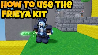 How to use the Freiya Kit in Roblox Bedwars [upl. by Enailil]