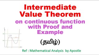 Intermediate Value Theorem  Tamil [upl. by Lilah]