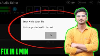 lexis audio editor error while open file problem  not supported audio format problem [upl. by Eggett679]