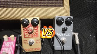 analogman sunface nkt275 vs 529toneworks fauxfuzz CV7005 [upl. by Nelhsa865]