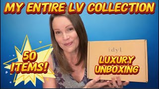 My Entire Louis Vuitton Collection amp An Idyl Luxury Unboxing [upl. by Dnalyar]