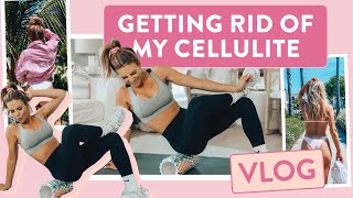 How I Get Rid of CELLULITE  Sore Muscles  My Foam Rolling amp Stretch Routine [upl. by Forrer]