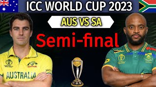 World Cup 2023  2nd Semifinal  Australia vs South Africa Semifinal Match Playing 11  SAvAUS [upl. by Schnabel708]