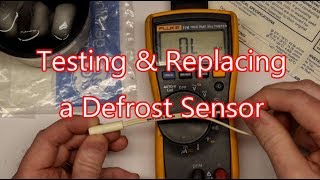 Testing and Replacing a GE Defrost Sensor  WR55x10025 [upl. by Diad]