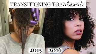 How I Transitioned to Natural  Healthy Hair Journey [upl. by Waly340]