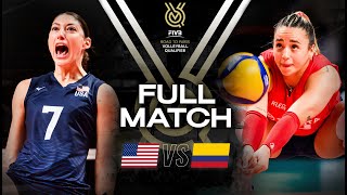 🇺🇸 USA vs 🇨🇴 COL  Paris 2024 Olympic Qualification Tournament  Full Match  Volleyball [upl. by Tacklind]