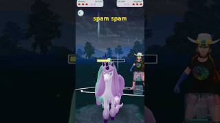 Spam Spam Shield and Win  pvp battle in Pyschic Cup pokemongo gobattleleague gobattle shorts [upl. by Matt]