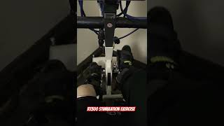 C5C6 T10 Quadriplegic  RT300 Stimulation Exercise Bike Full Run spinalcordinjury [upl. by Ibbor]