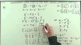 Linear algebra amp system of first order ODEs 4 Decouple the system of ODEs [upl. by Aicenek]