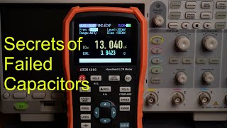 Detecting Failed Capacitors The Secrets Capacitance ESR Phase Angle Dissipation Factor [upl. by Erhart317]