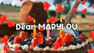 Happy Birthday MARYLOU Music ⭐ in The Bluegrass Style 🪕🎻🤠 Happy Birthday Song for Marylou 🎈 [upl. by Ahsaeym]